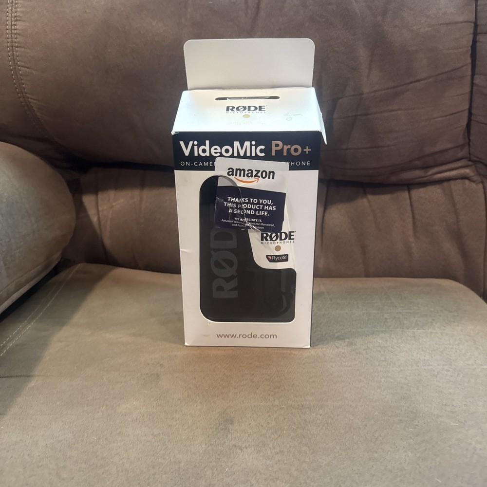 RODE VideoMic Pro+ Plus On-Camera Shotgun Microphone with box