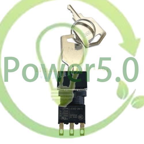 1PC For OMRON A165K-A2AL-1 Key Selector Switch 2-speed Auto Reset~