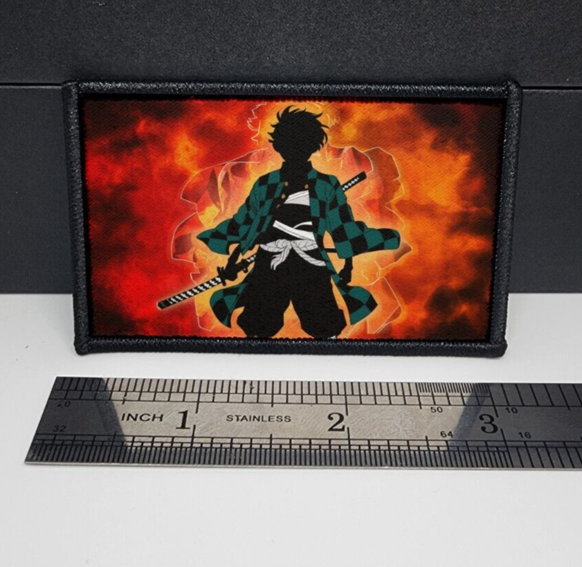 Anime Inspired Morale Patch Custom Tactical Tanjiro Shadow 2x3 inch