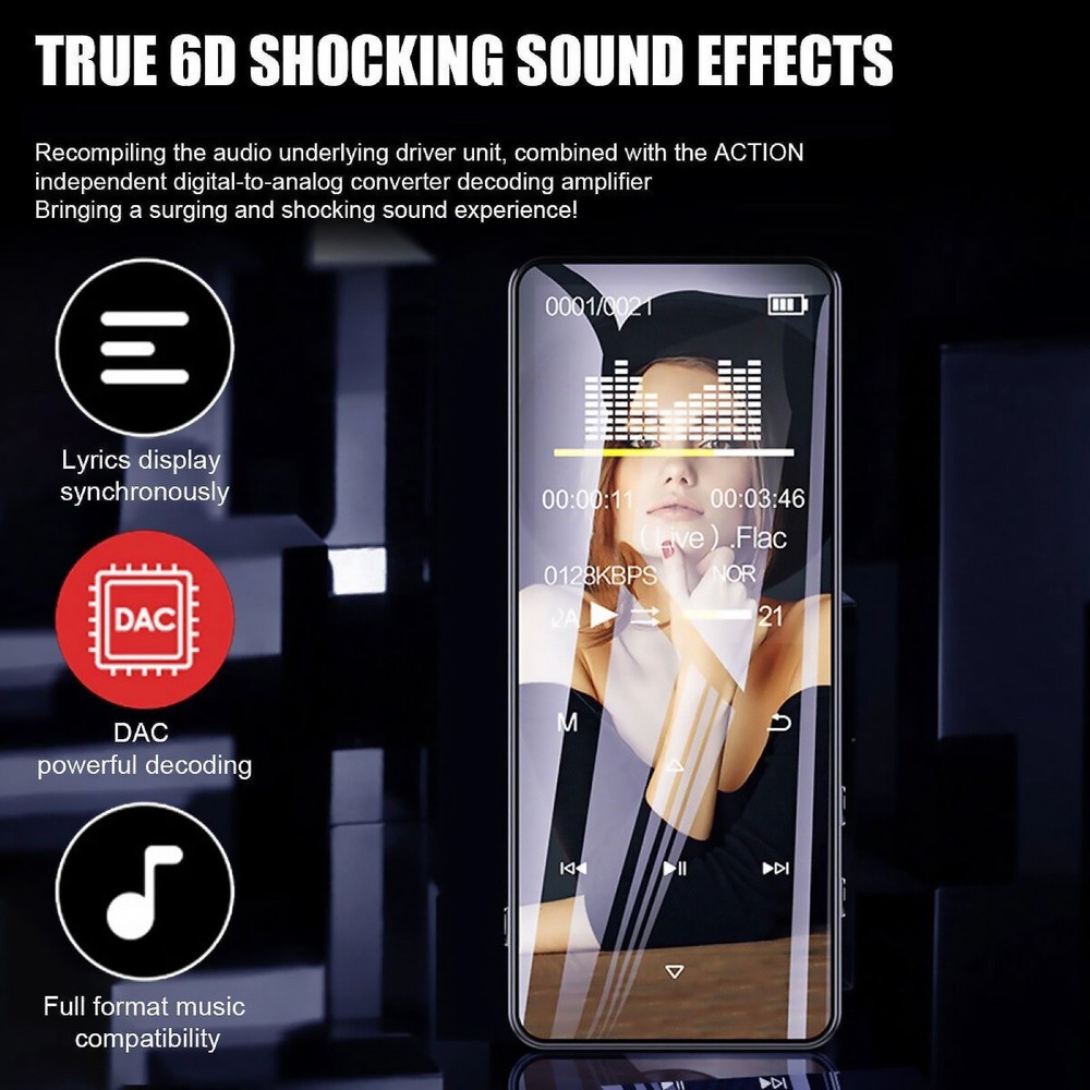 5.0 Bluetooth Lossless Music Audio Recorder Support Quick Charge Technology