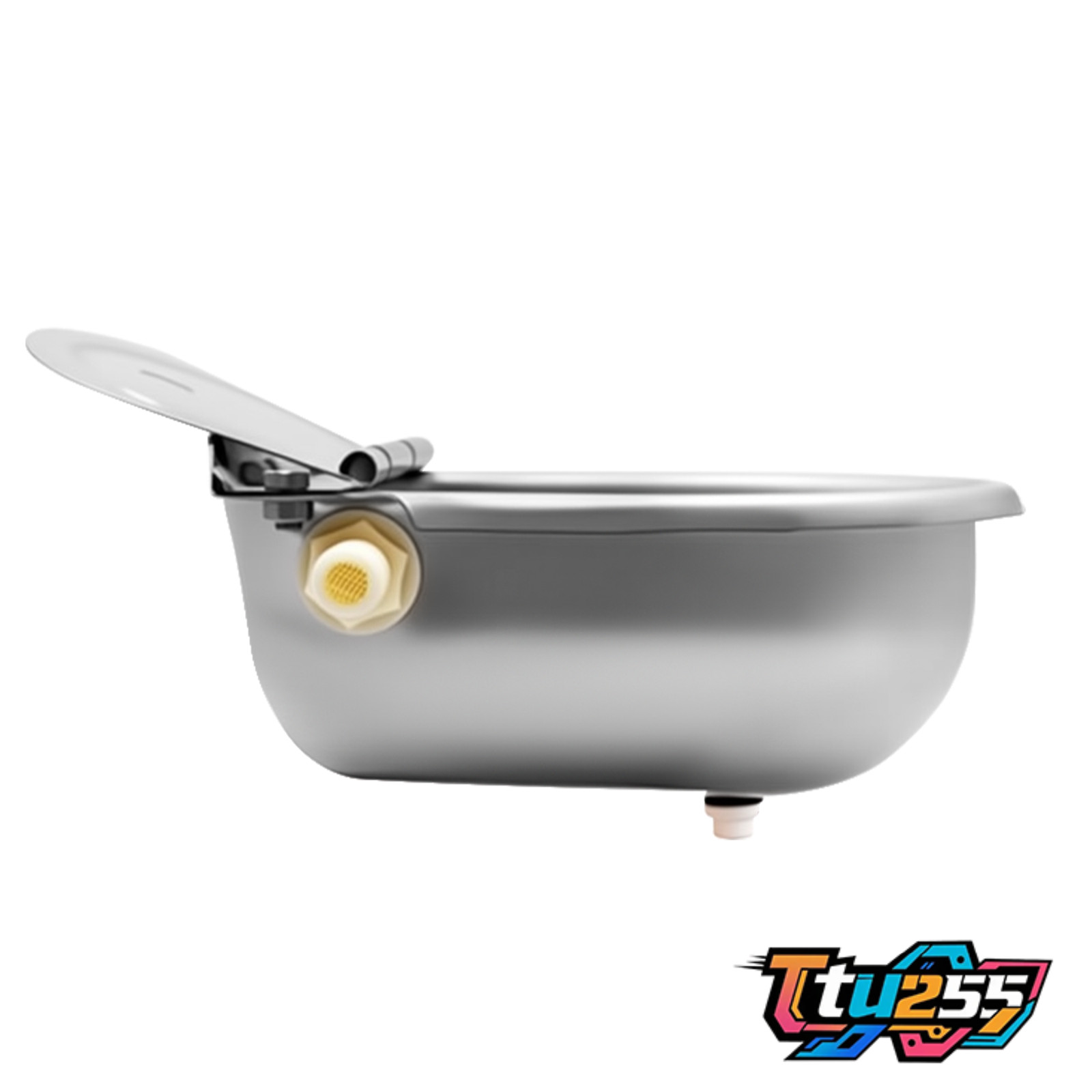 2* 304 Stainless Steel Automatic Water Bowl Drinking Dispenser Dog Horse Cattle