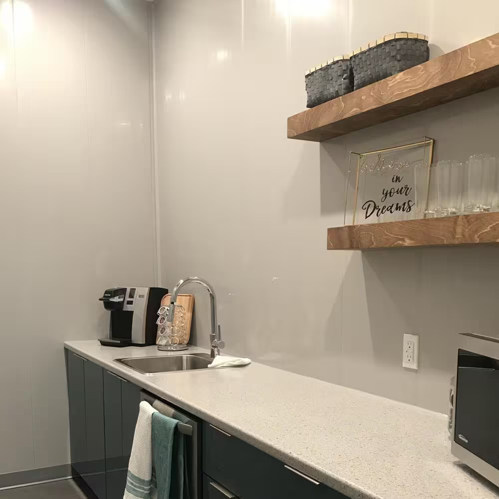 8 Ft PVC Wall&Ceilingboard Panel White (8-Pack)