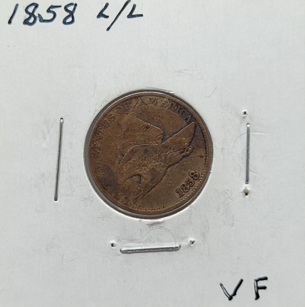 1858 U.S. Flying Eagle Cent Type Coin Large Letters