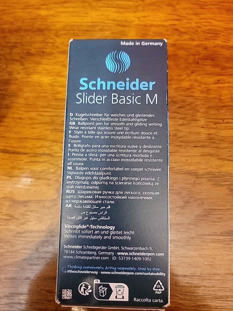 Schneider 151101 Slider Basic M Balck(10/BX)