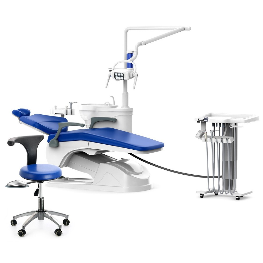 Dental Unit Surgery Chair Unit Computer Controlled DC Motor with Doctor's Stool