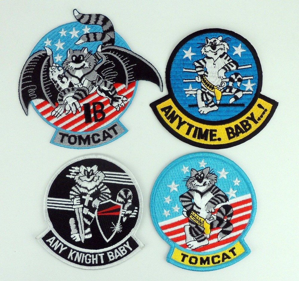 FULL SET US Navy Tomcat Fighter Squadron Shoulder jacket Military Patch