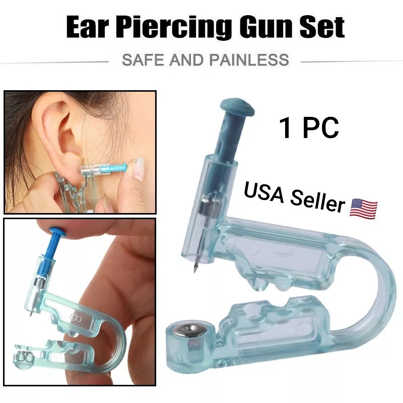 New 1PC Ear Piercing Gun Kit Disposable Disinfect Safety Earring Piercer Machine