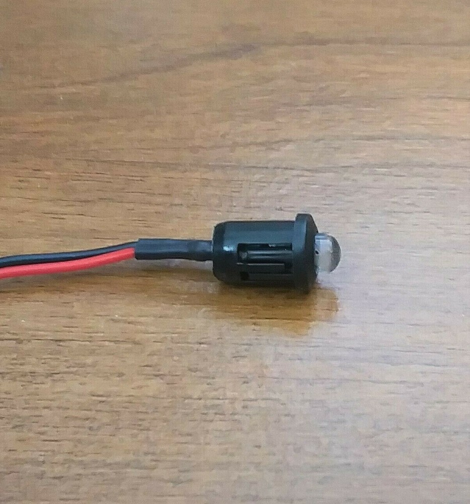 BBT 12 volt DC Bright Amber LED 1/2" Snap-In Indicator Light