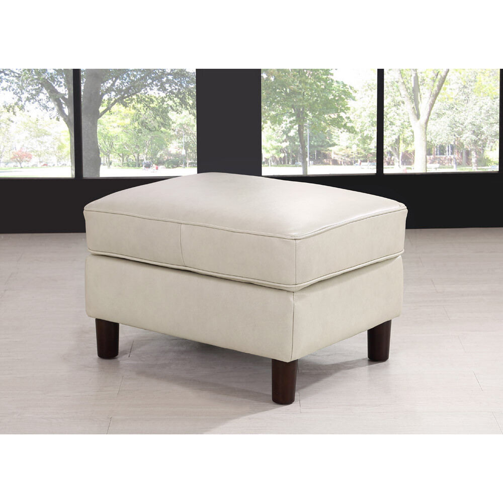 Hydeline Bella Top Grain Leather Storage Ottoman