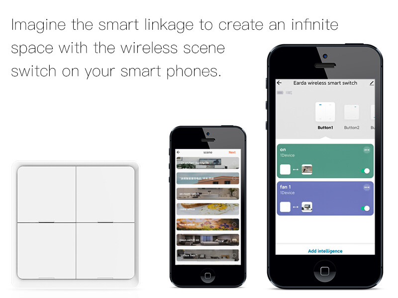 MOES Tuya ZigBee Wireless 12 Scene Smart Switch Push Button APP Remote Control