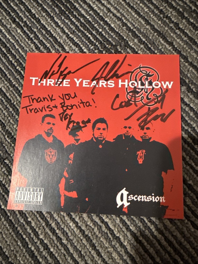 Three Years Hollow Signed Cd Pamphlet