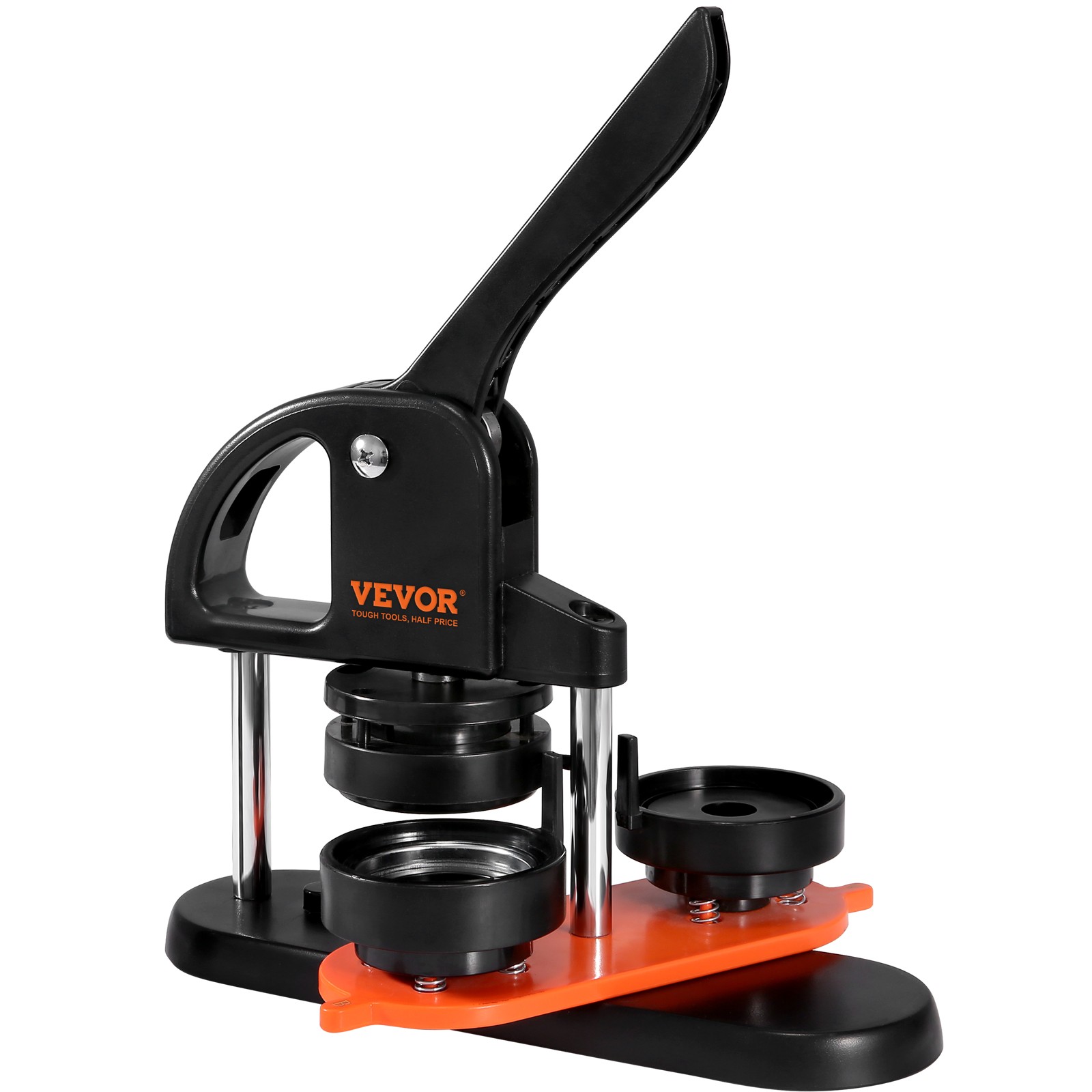 VEVOR Button Maker Machine Pin Badge Maker 2.28" 100 Button Parts+Circle Cutter