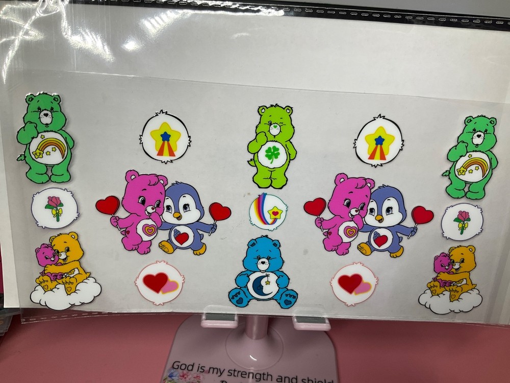 UvDtf Care Bears Theme Wraps