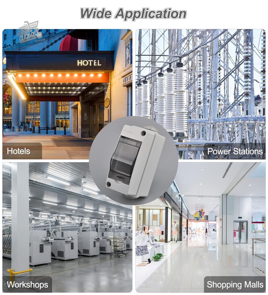 Waterproof Outdoor Electric Junction Box, 3 Modules Box Frame Ele