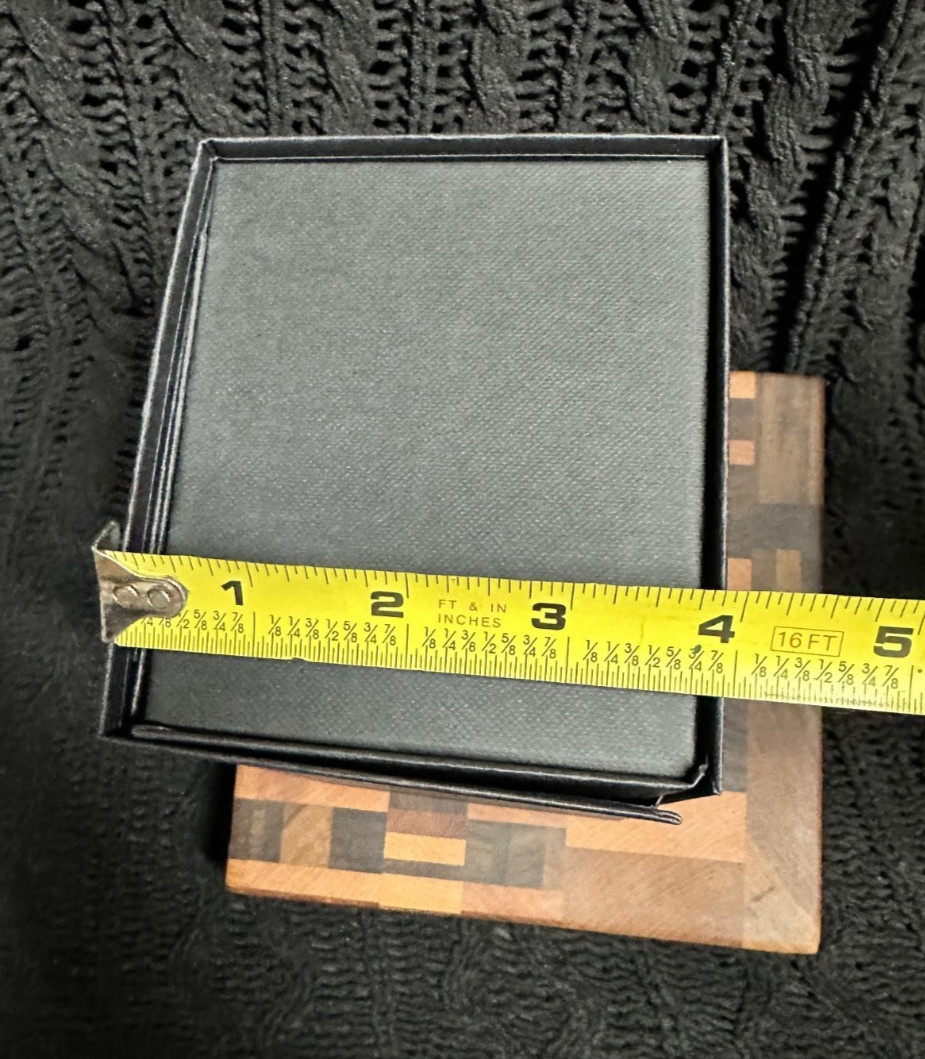 NEW - YSL Saint Laurent - Empty Gift Box - 7" x 4" x 4.5" - Black