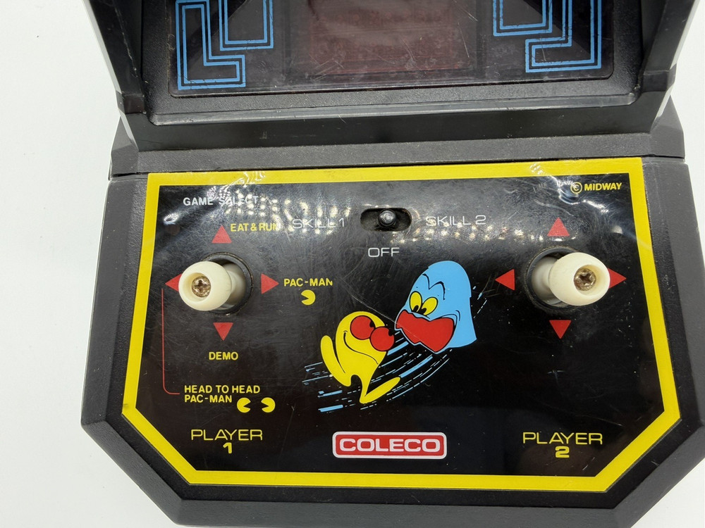 1981 Coleco Pac‑Man Tabletop Mini Arcade – Working – Cleaned & Restored – READ