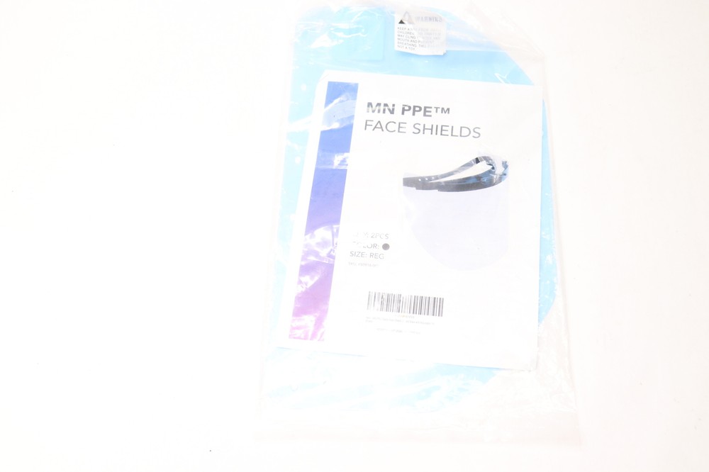 MN PPE Reusable Plastic Face Shields FS0916 -2 Pack