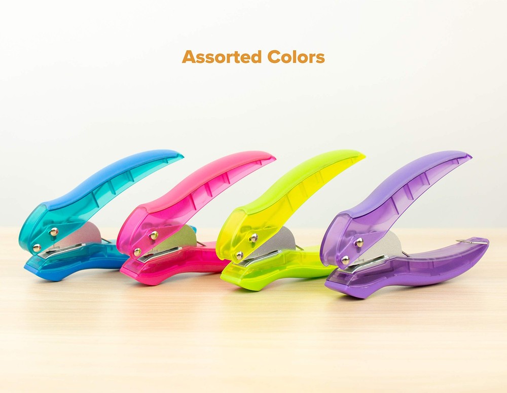 Bostitch Single Hole Puncher, Lightweight, Multicolor