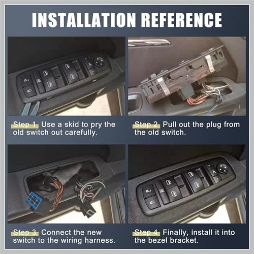 Front Master Driver Side Power Window Switch 1669054400 Replacement for