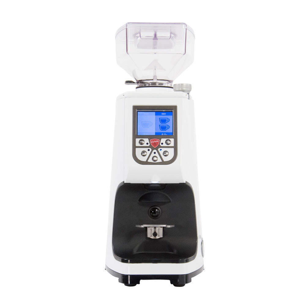 Multi-Purpose Eureka Atom Espresso Grinder in White with 60 mm burrs Featuring s
