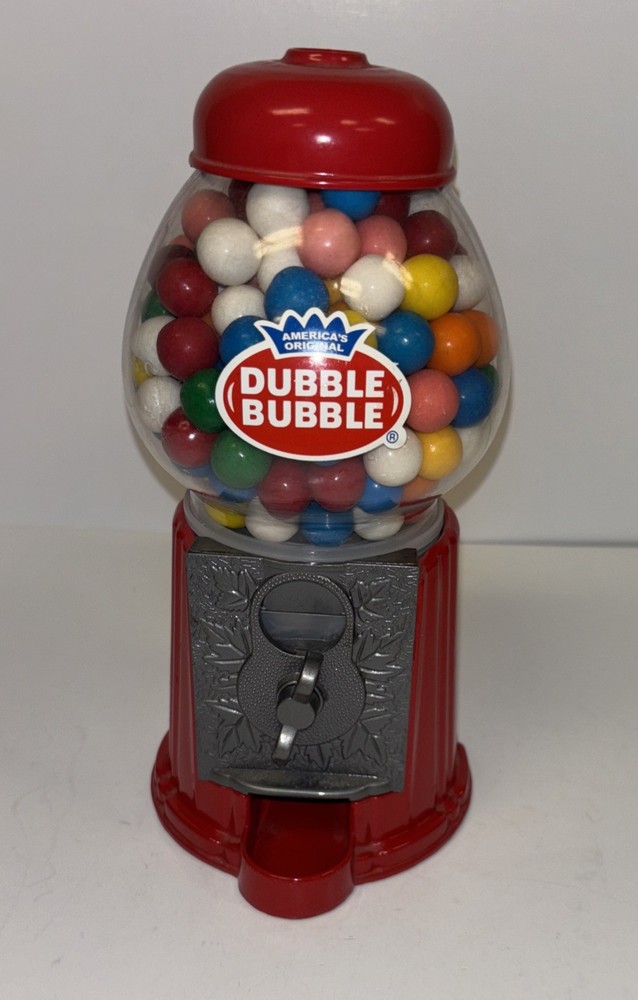 Dubble Bubble Plastic 9" Bubble Gum Machine (works)