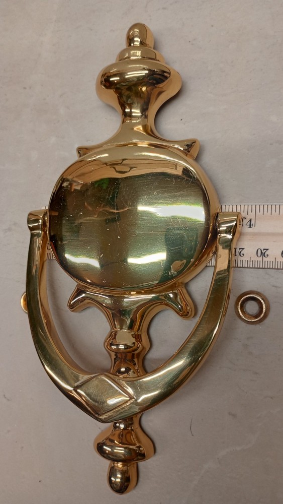 Solid Brass Colonial Style Door Knocker, N.O.S.