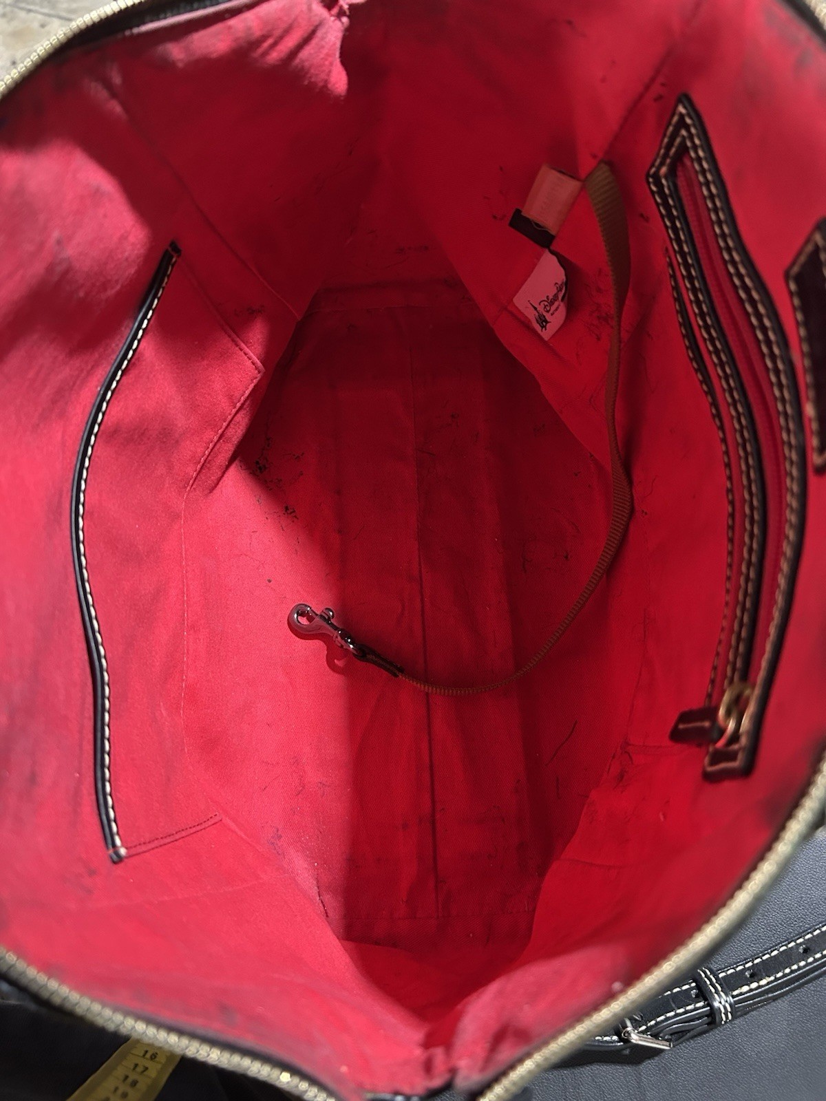 Dooney & Bourke Embossed Leather Disney Sketch Satchel Mickey Mouse Bag Purse