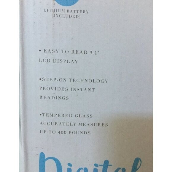 Open Box Digital Bathroom Scale Up To 400lbs