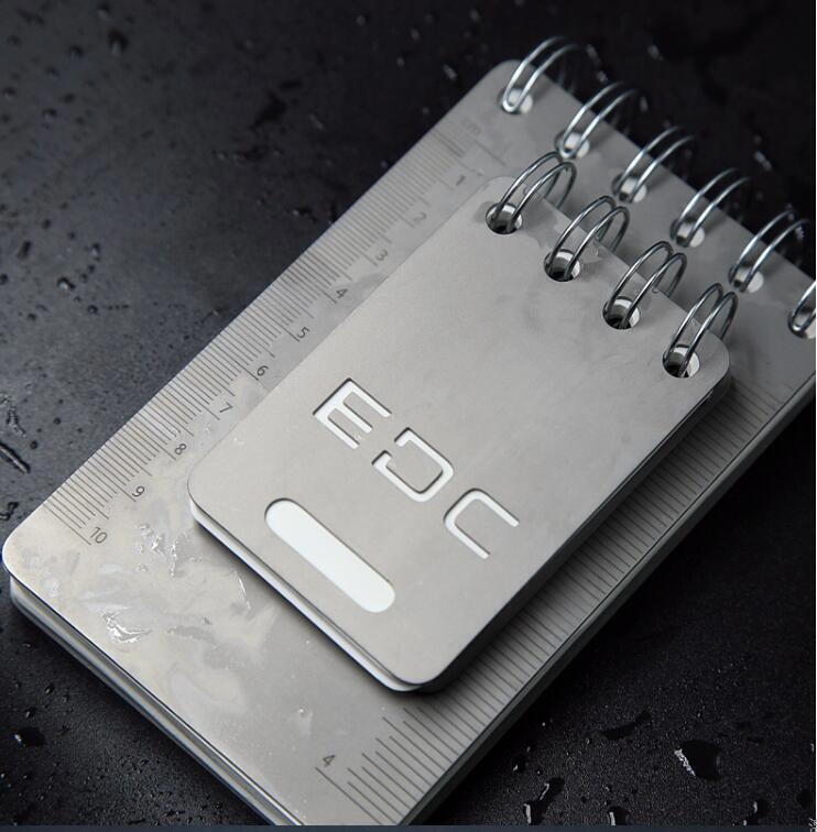 Titanium Alloy Waterproof Paper Multi Tool Notepad Portable Recyclable Tools EDC