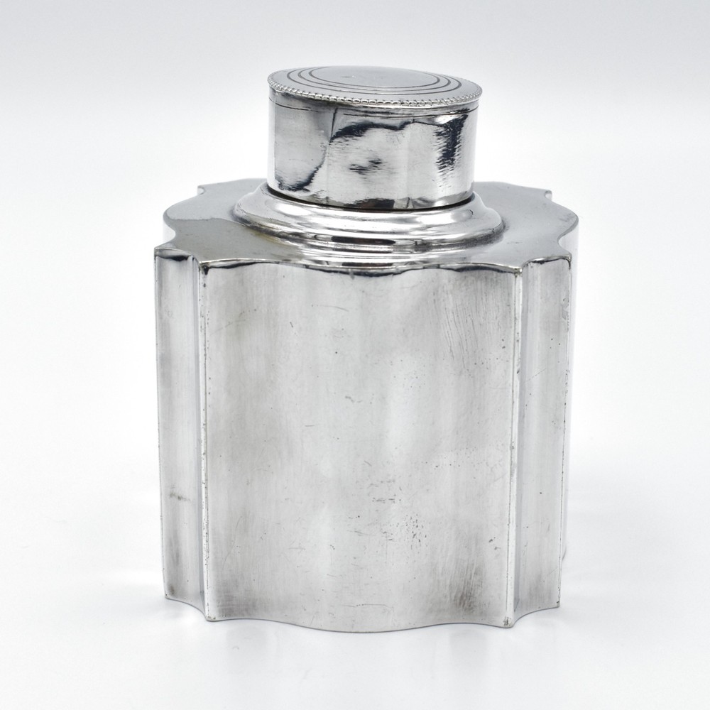 Antique Edwardian Silver Plated Tea Caddy