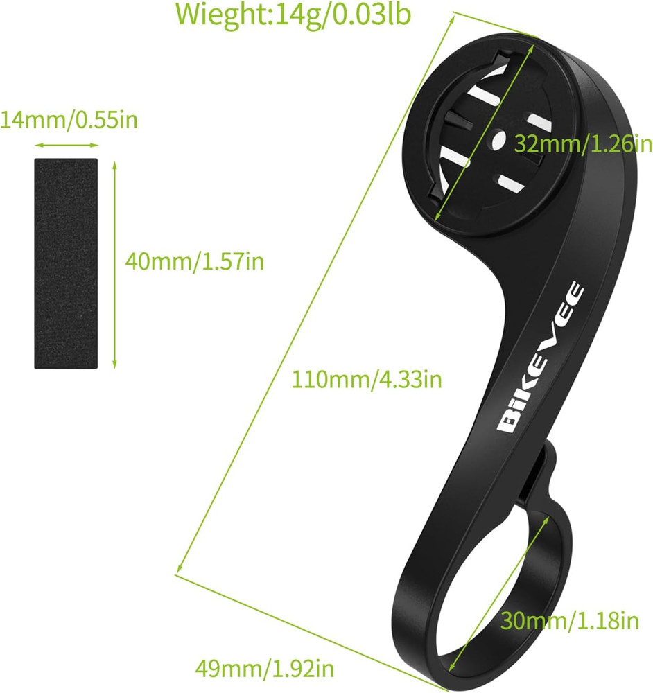 GPS Bike Computer Mount Adapter - Secure & Universal