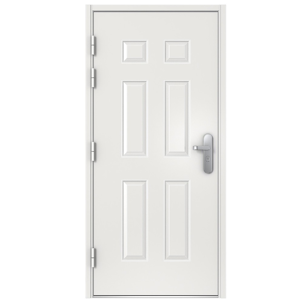 VIZ-PRO Quick Mount Steel Security Door with Frame and Hardware Width Adjustable