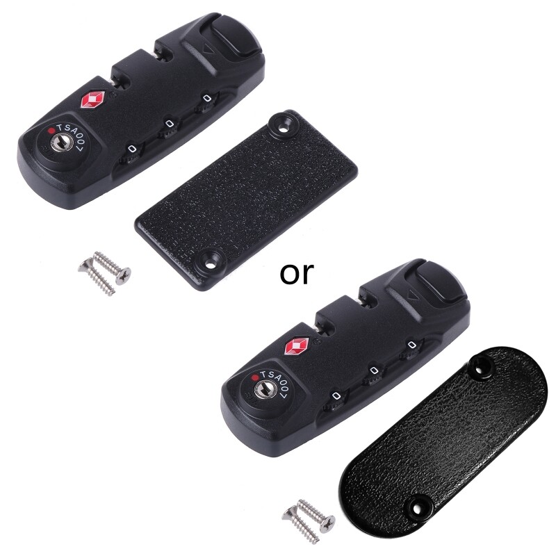 TSA Secure 3 Digit Combination Padlock Lock Luggage Suitcase Travel Code Lock