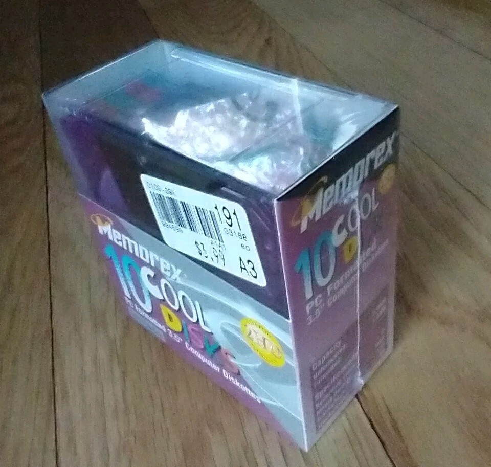 Memorex PC Formatted 3.5" Computer Diskettes - 10 Cool Disks