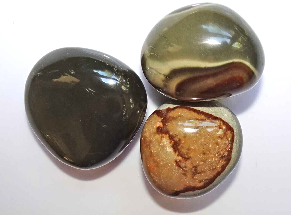 Polychrome Jasper - 3 Polished Pebbles - Madagascar sc749g