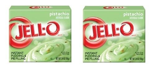 Jell-O Pistachio Instant Pudding Dessert Mix 2 Box Pack
