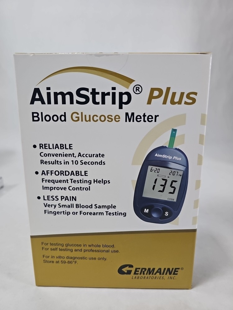 AimStrip Plus Blood Glucose Meter.