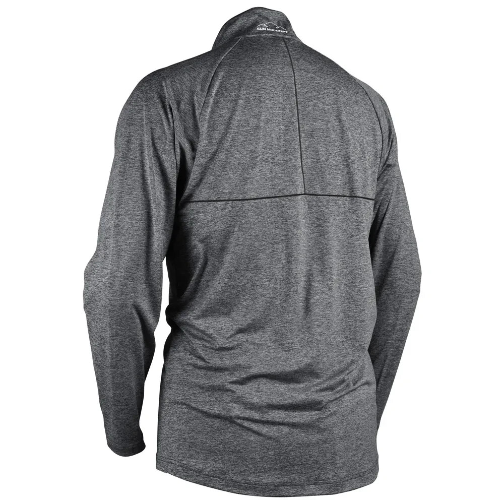 Sun Mountain Men's Second Layer LS Pullover - Navy Heather Size Small