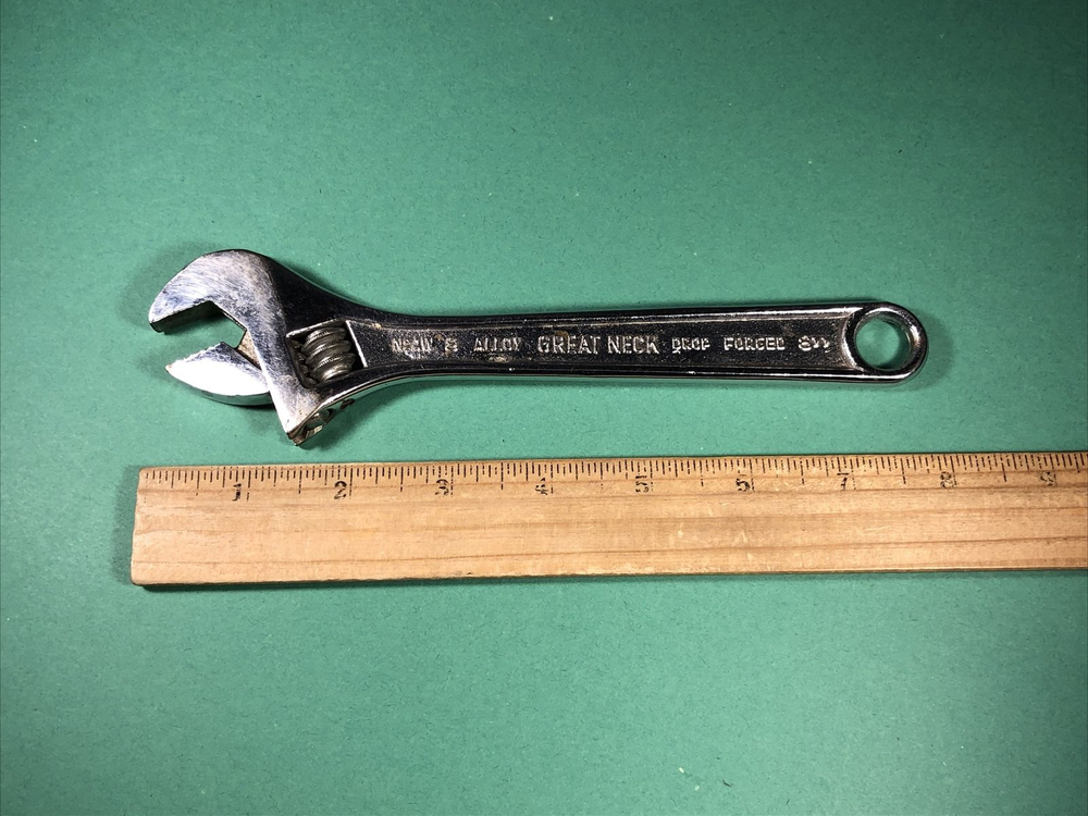 Great Neck | 8" Adjustable Wrench | Made In Spain