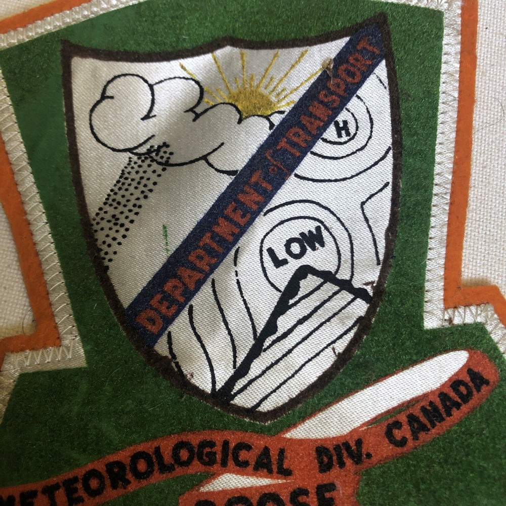WW2 METEOROLOGICAL DIV. Canada GOOSE FLIGHT JACKET PATCH WWII