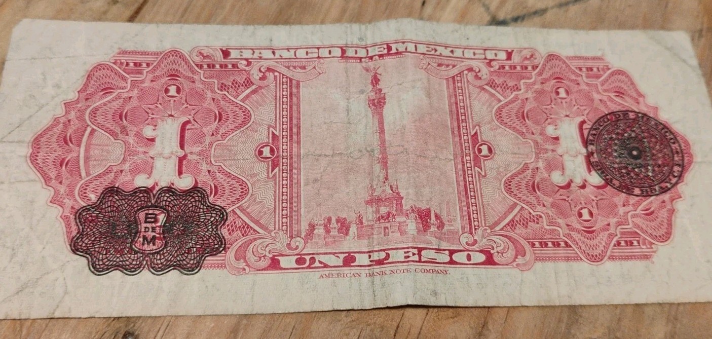 Three Mexican bank notes