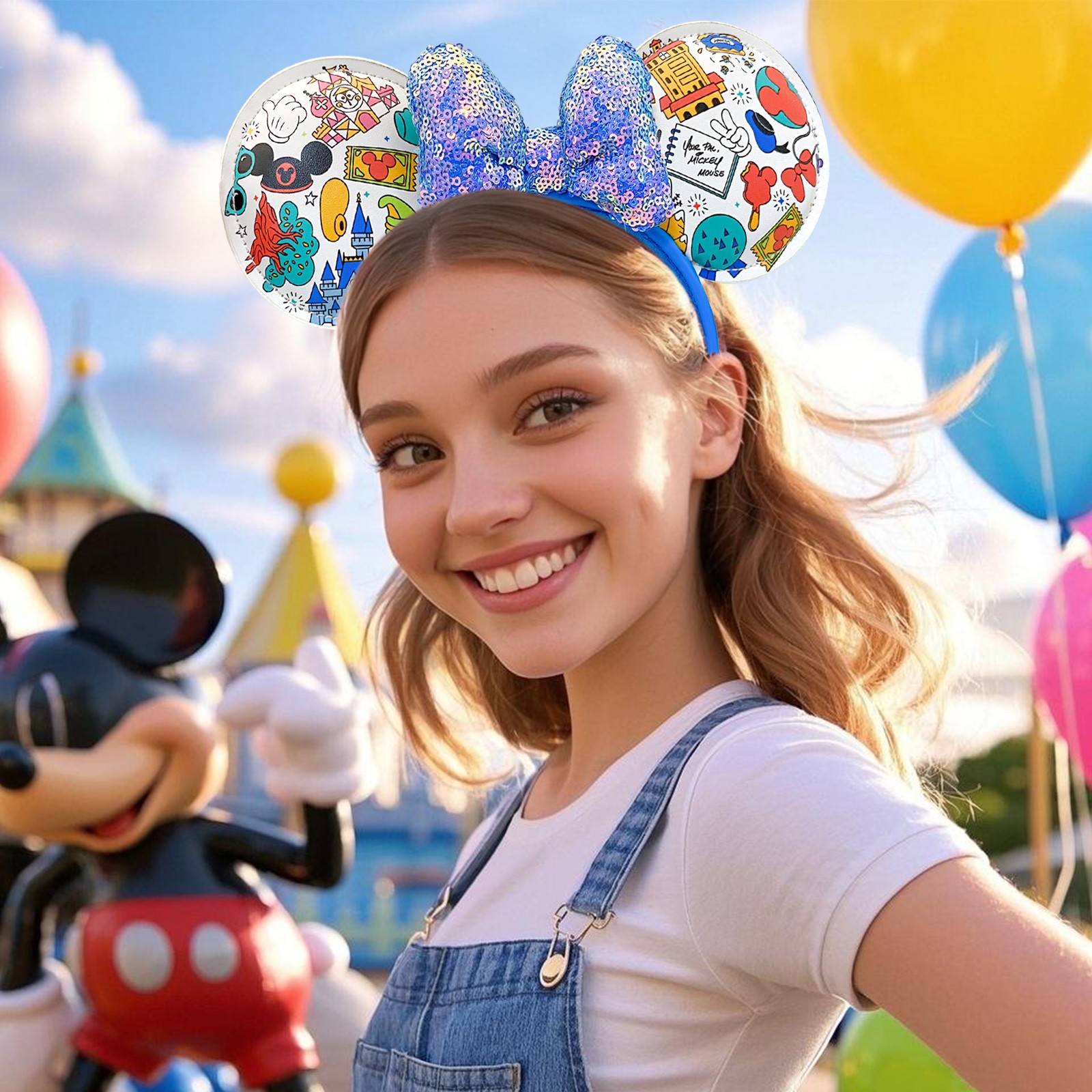 2025 Disney Parks Play In The Parks Minnie Ears Castle Epcot Dole Whip Headband
