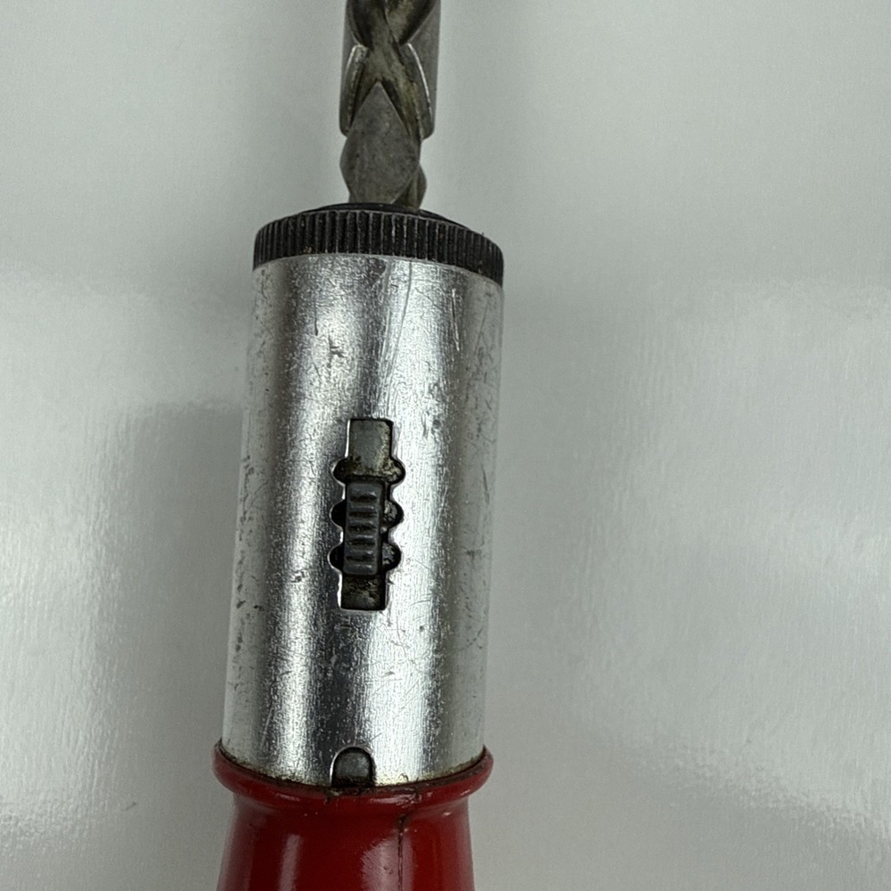 Push Drill, Great Neck, 97A, With Six bits, Vintage
