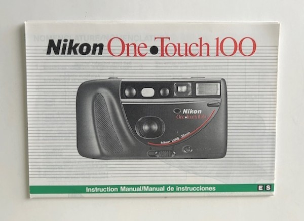 Nikon One Touch 100 Camera Instruction Manual