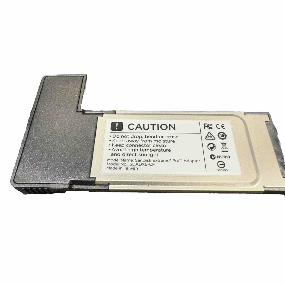 Sandisk Extreme Pro Adapter Express Card Reader For Compact flash Cards