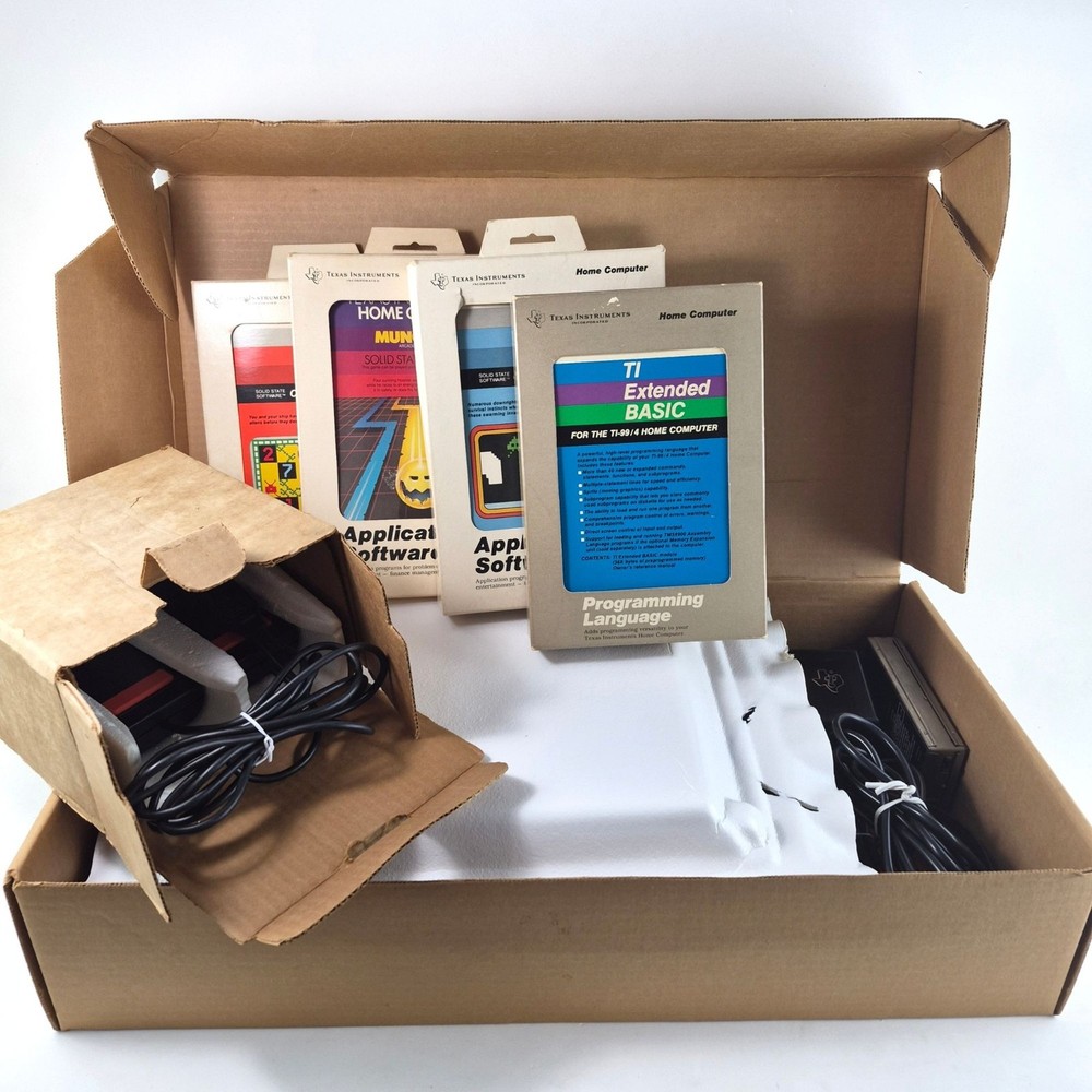 Texas Instruments TI-99/4A Home Computer System Bundle - Tested and Working!