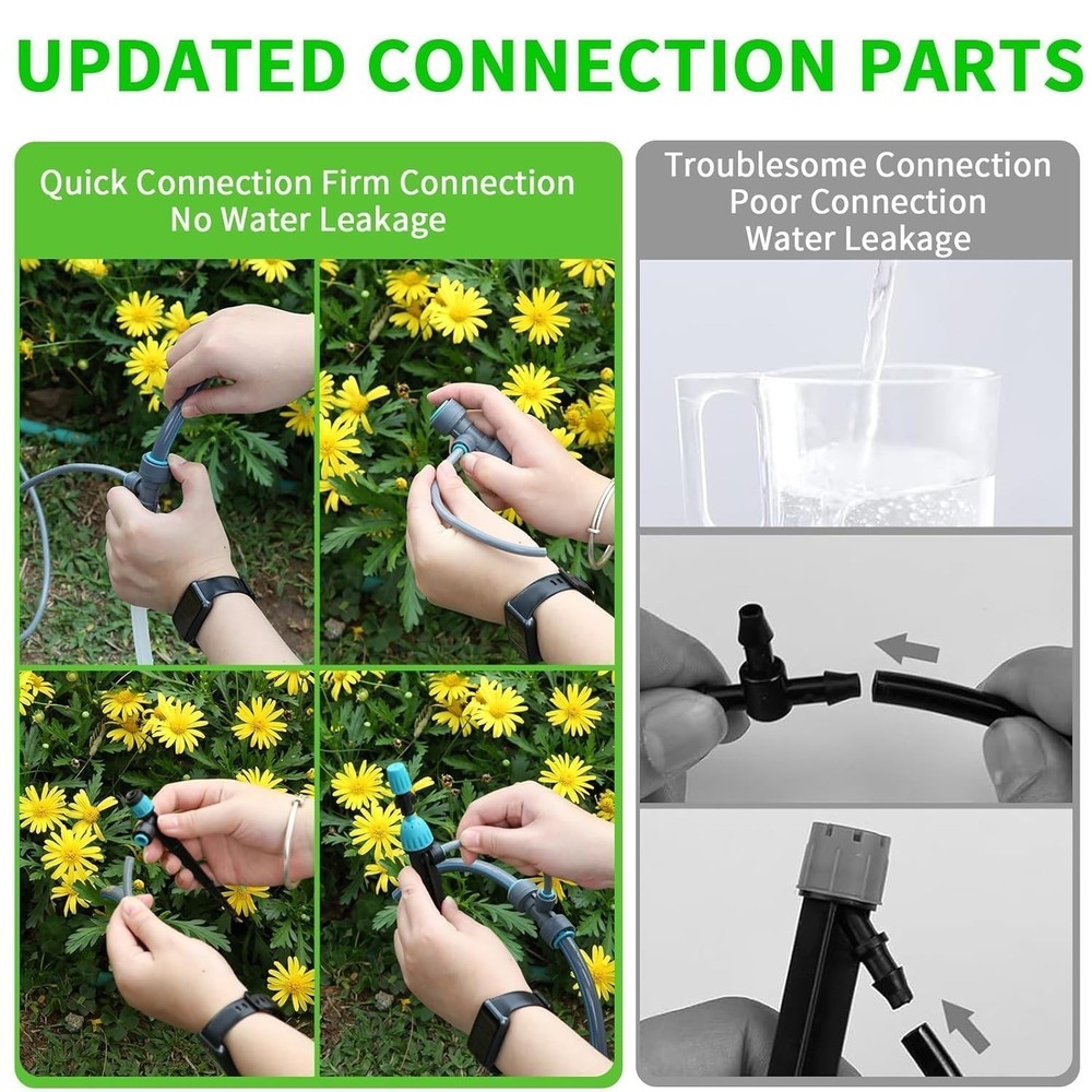 2026 Quick Connect Irrigation System Kit DIY Water Saving Drip Irrigation System