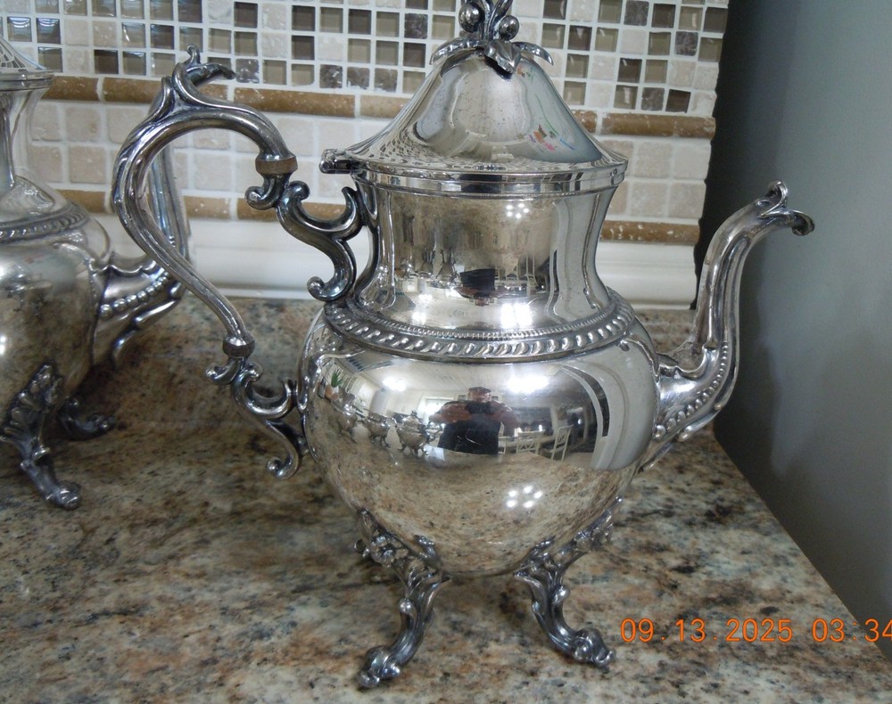 VINTAGE COFFEE AND TEA SET WITH CROWN AND MARKS