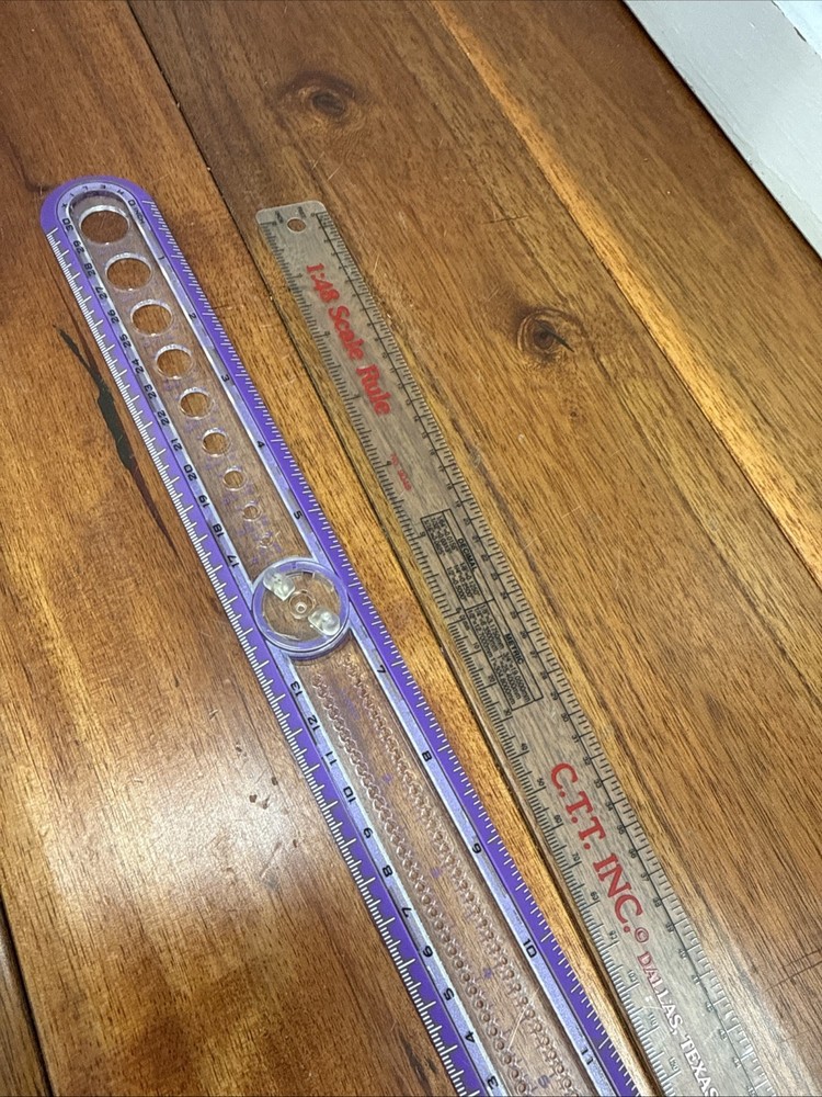 VTG Lot 18 Architectural Engineer Engineering Drafting Templates Tools Stencils