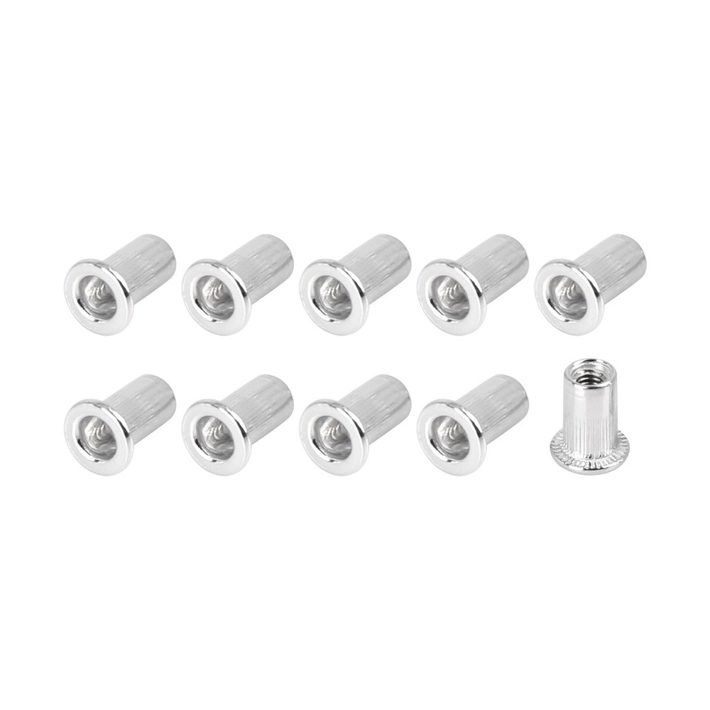 Rivet Nuts (M3) 110Pcs, Aluminum Alloy Knurled Threaded Insert Nuts